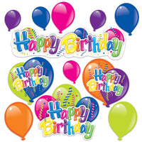 Beistle Happy Birthday Party Cutouts (12/Pkg)
