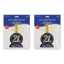 Beistle 21st Birthday Centerpiece (Pack of 12) - 21st Birthday, Birthday Party Decorations