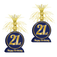 Beistle 21st Birthday Centerpiece (Pack of 12) - 21st Birthday, Birthday Party Decorations