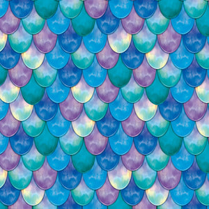 Bulk Mermaid Scales Tablecover (Case of 12) by Beistle