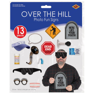 Bulk Over The Hill Photo Fun Signs (Case of 156) by Beistle