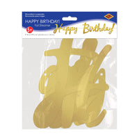 Bulk Foil Happy Birthday Streamer (Case of 12) by Beistle