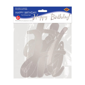 Bulk Foil Happy Birthday Streamer (Case of 12) by Beistle