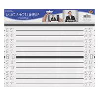 Bulk Mug Shot Lineup Photo Prop (Case of 6) by Beistle