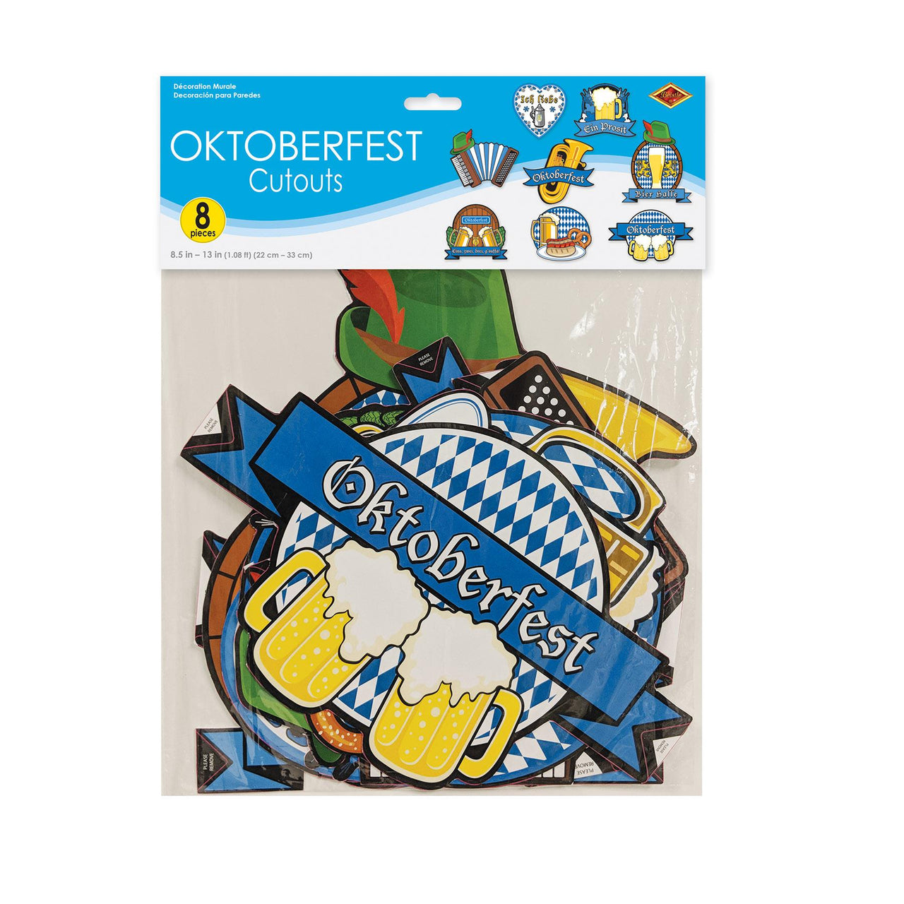 Bulk Oktoberfest Cutouts (Case of 96) by Beistle