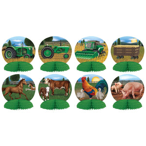 Beistle Farm Mini Party Centerpieces (8/Pkg)