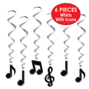 Bulk Musical Notes Whirls (Case of 72) by Beistle