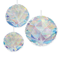Beistle Iridescent Party Honeycomb Balls (3/Pkg)