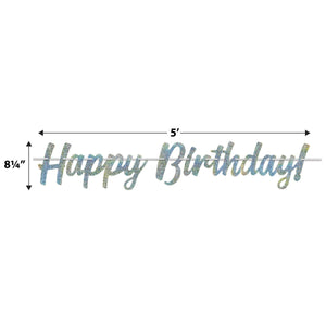Bulk Happy Birthday Streamer (Case of 12) by Beistle