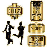 Bulk Roaring 20's Cutouts (Case of 72) by Beistle