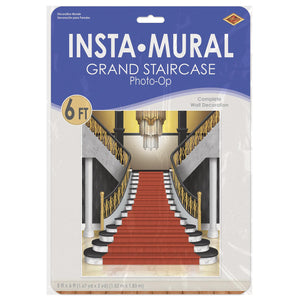 Bulk Grand Staircase Insta-Mural Photo Op (Case of 6) by Beistle
