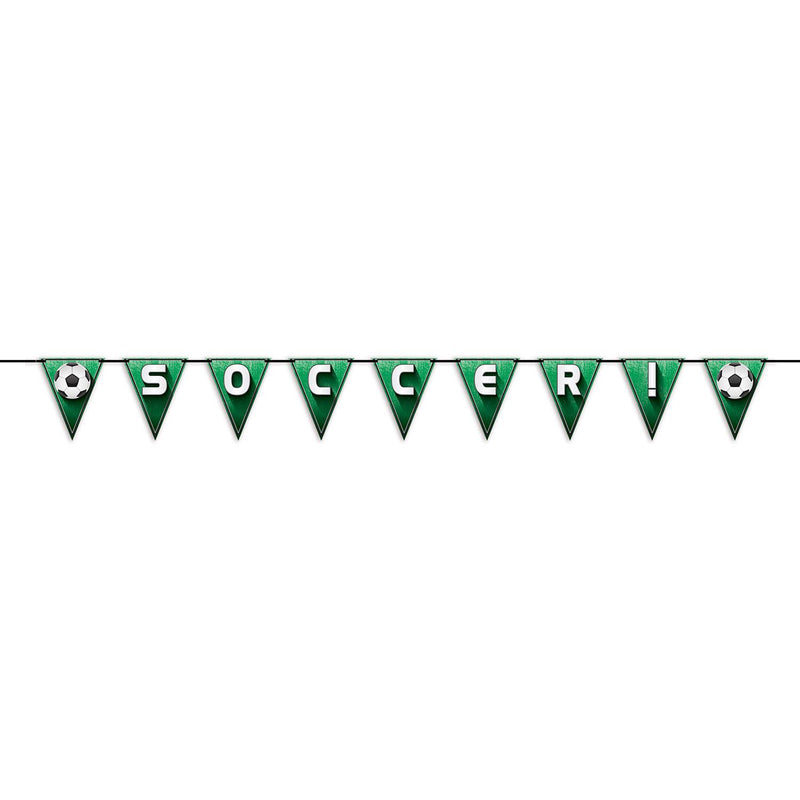 Beistle Soccer!/Football Party Pennant Streamer