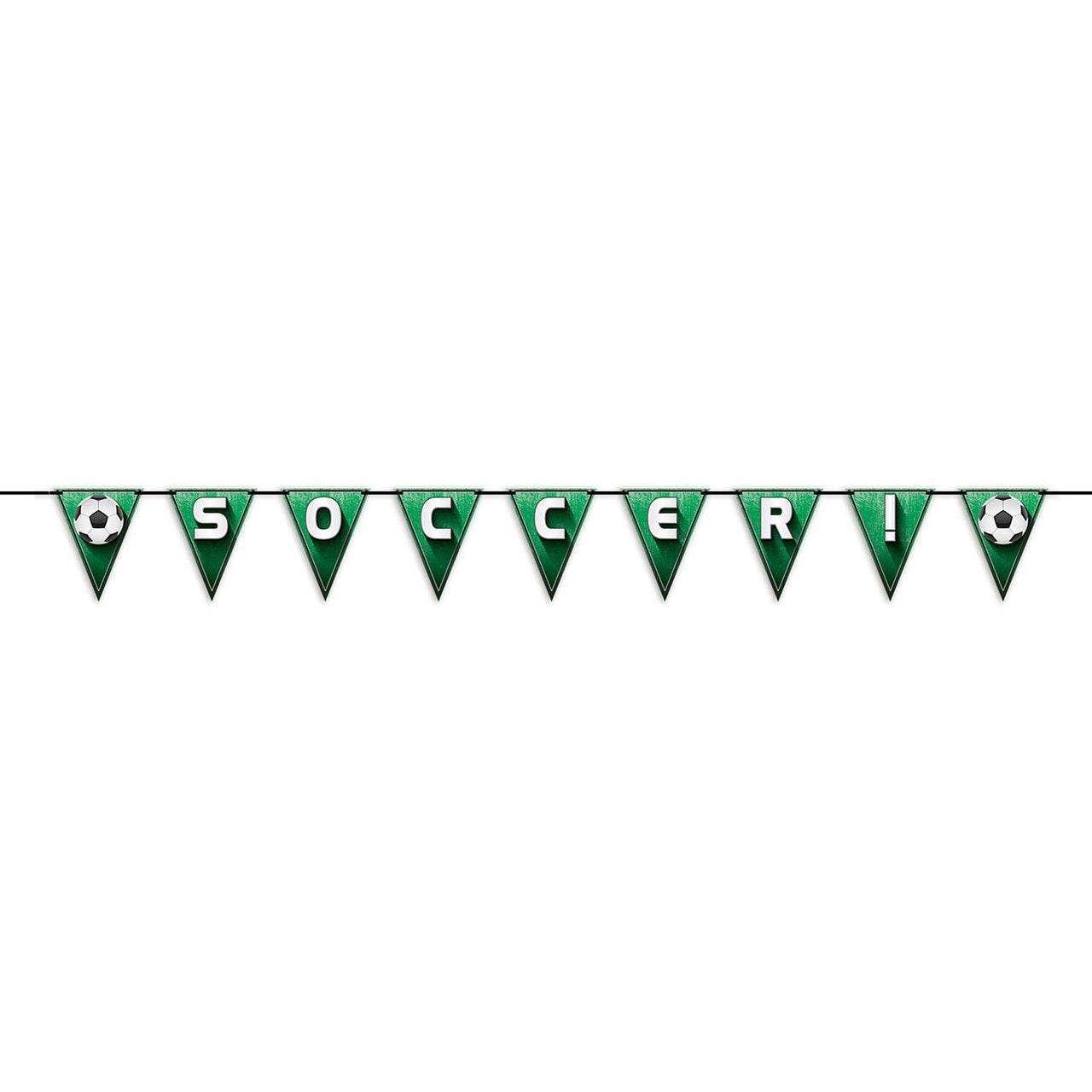 Beistle Soccer!/Football Party Pennant Streamer