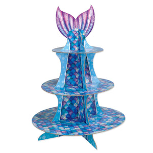 Beistle Mermaid Party Cupcake Stand