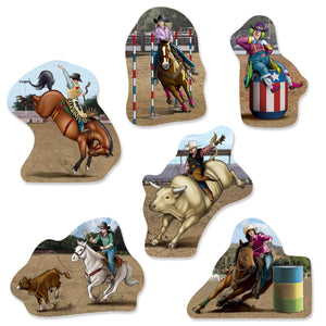 Beistle Rodeo Party Cutouts (6/Pkg)