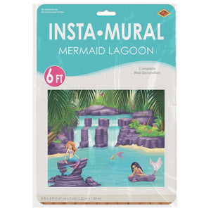 Bulk Mermaid Lagoon Insta-Mural (Case of 6) by Beistle