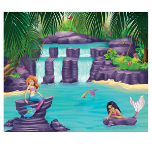 Beistle Mermaid Lagoon Party Insta-Mural Decoration