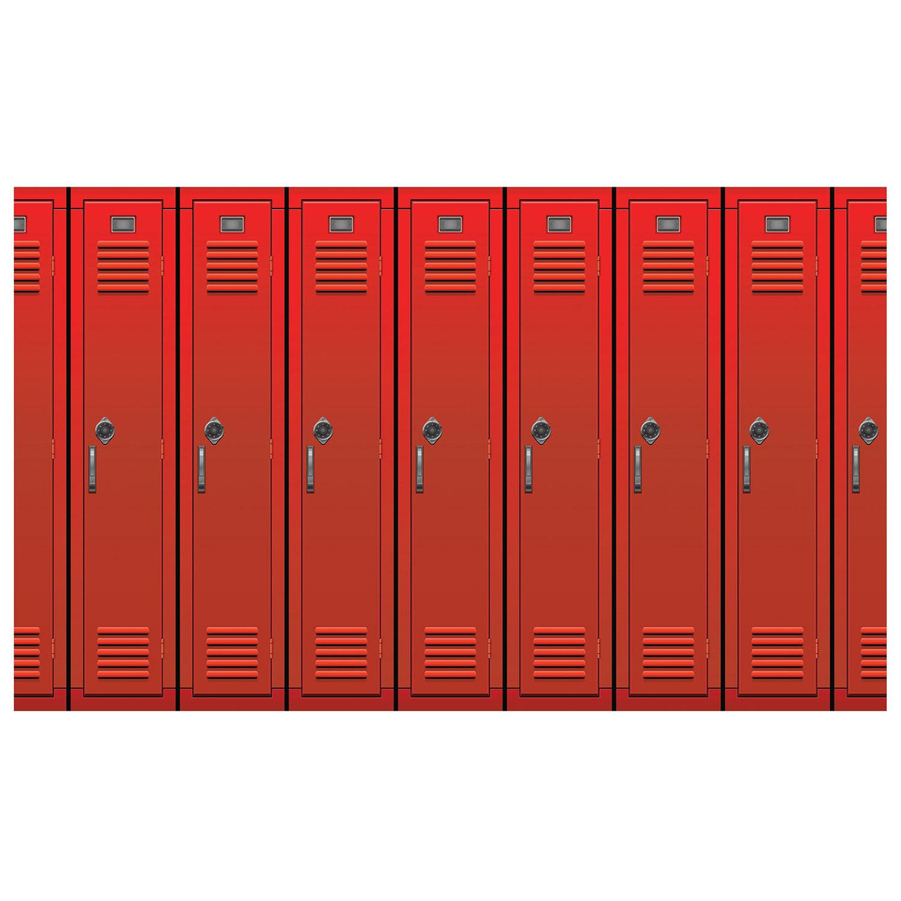 Beistle Lockers Party Backdrop