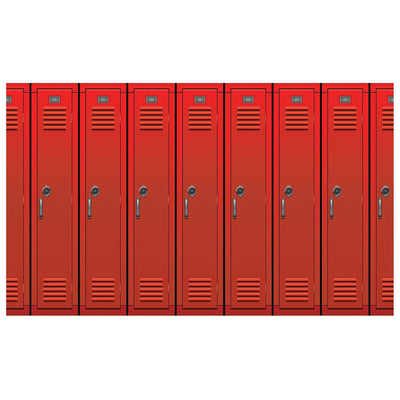 Beistle Lockers Party Backdrop