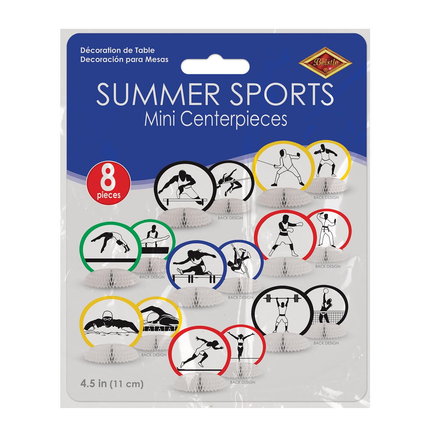 Beistle Summer Sports Party Mini Centerpieces (8/Pkg)