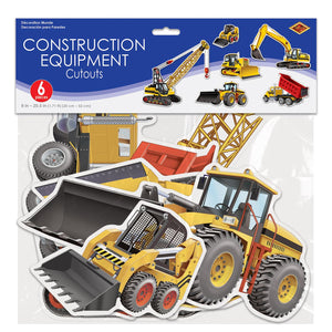 Bulk Construction Equipment Cutouts (Case of 72) by Beistle