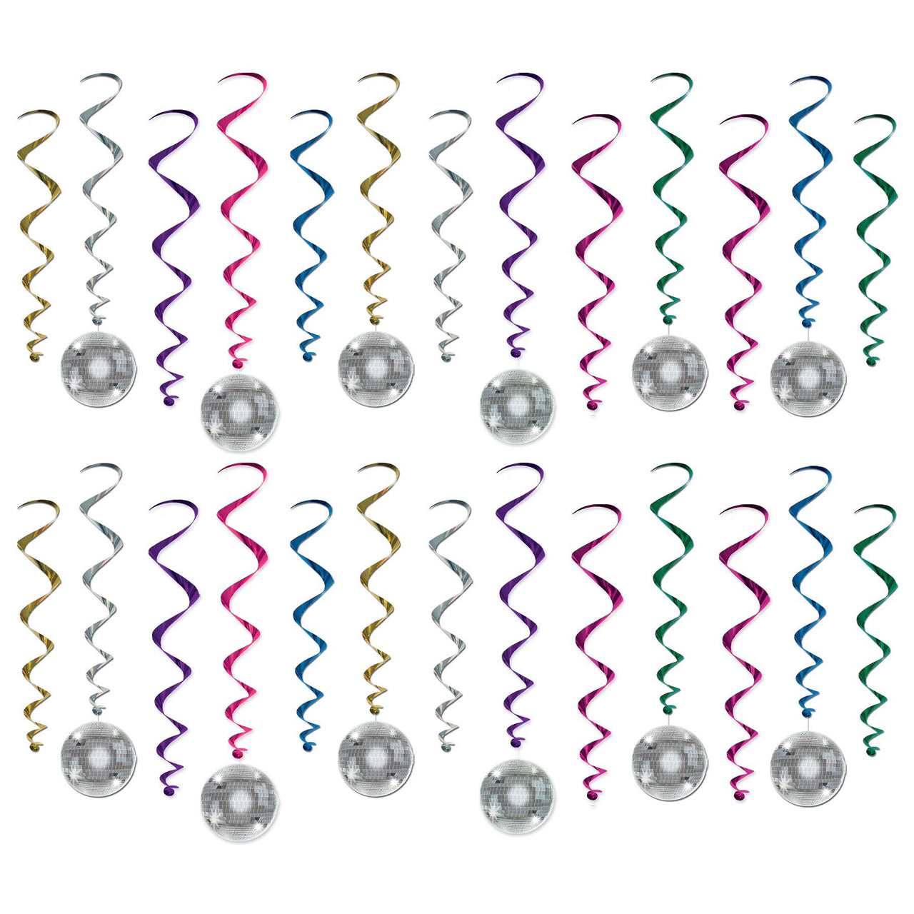 Bulk Disco Ball Whirls (Case of 72) by Beistle