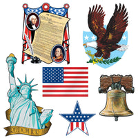 Beistle Patriotic Party Cutouts (6/Pkg)
