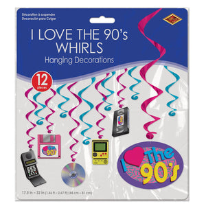Bulk I Love The 90's Whirls (Case of 72) by Beistle