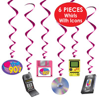 Bulk I Love The 90's Whirls (Case of 72) by Beistle