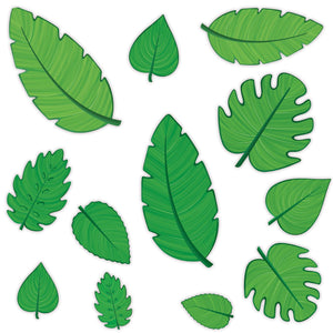 Beistle Tropical Leaf Party Cutouts (12/Pkg)