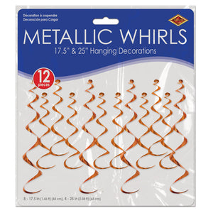 Bulk Metallic Whirls (Case of 72) by Beistle