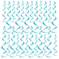 Bulk Metallic Whirls - turquoise (Case of 72) by Beistle