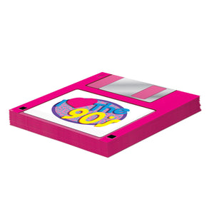Bulk 90's Floppy Disk Luncheon Napkins (Case of 192) by Beistle