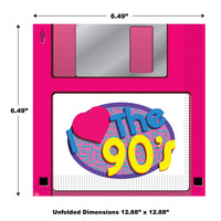 Bulk 90's Floppy Disk Luncheon Napkins (Case of 192) by Beistle