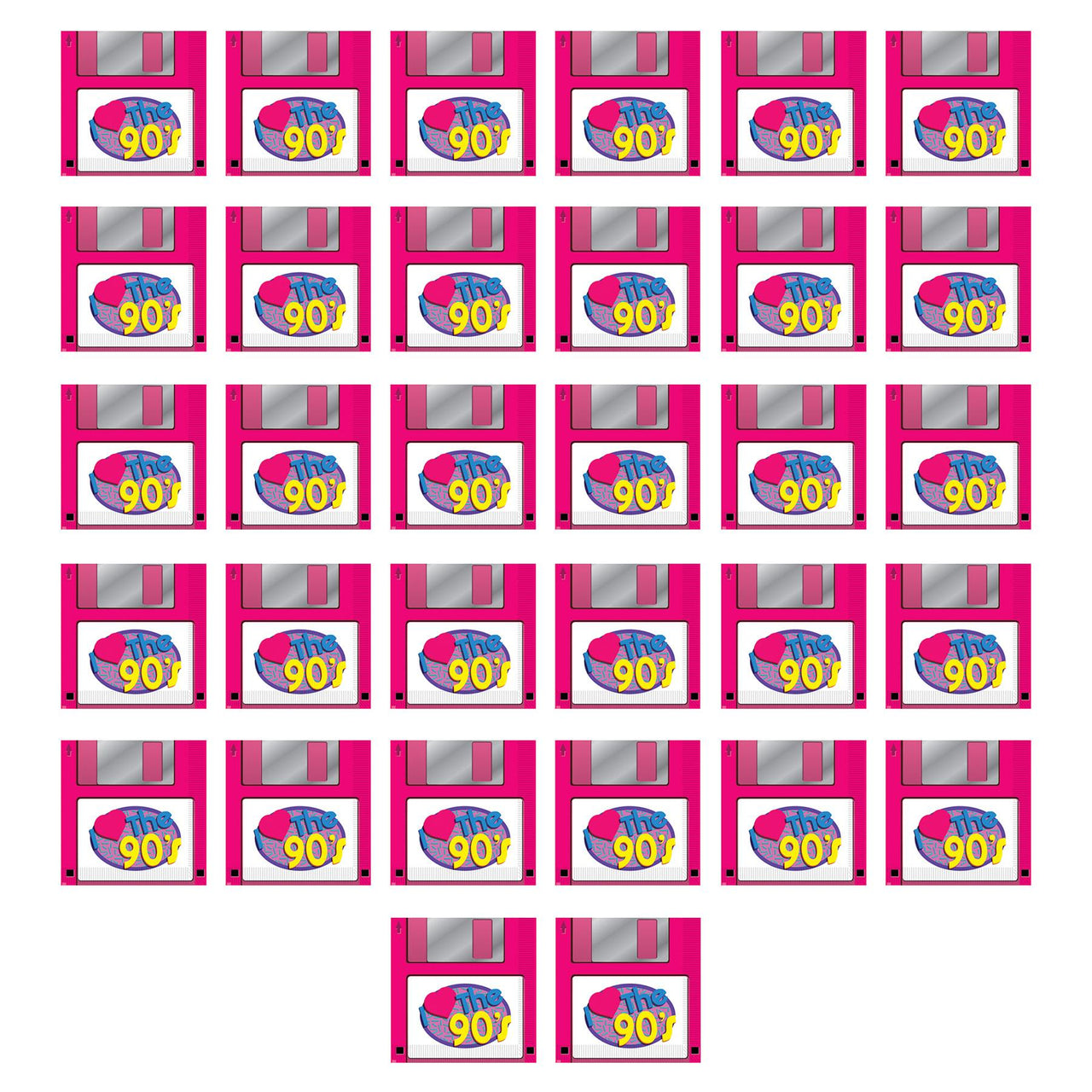 Bulk 90's Floppy Disk Luncheon Napkins (Case of 192) by Beistle