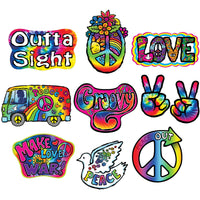 Beistle 60's Party Cutouts (10/Pkg)