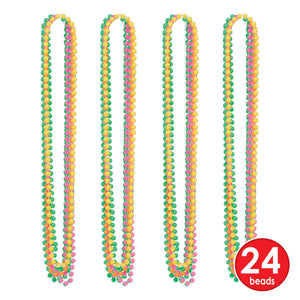 Bulk Neon Party Bead Necklaces (Case of 72) by Beistle