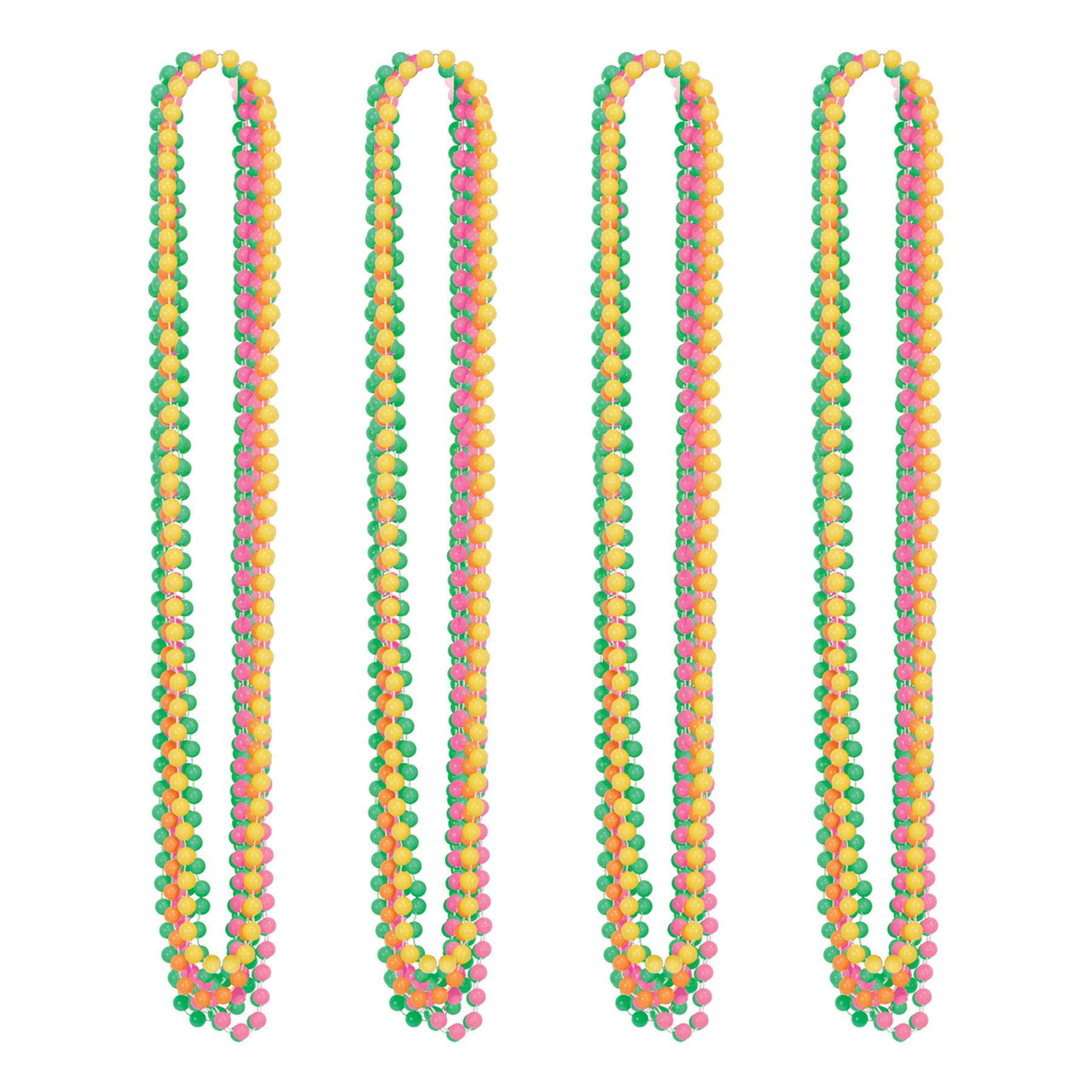 Bulk Neon Party Bead Necklaces (Case of 72) by Beistle