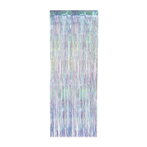 Beistle 1-Ply Iridescent Party Fringe Curtain