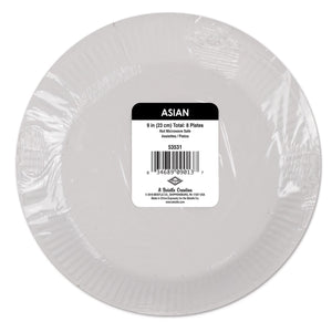 Bulk Asian Plates (Case of 96) by Beistle