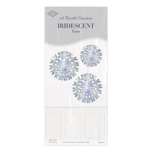 Iridescent Fans (Pack of 18)