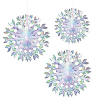 Beistle Iridescent Party Fans (3/Pkg)