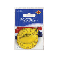 Bulk Football Medal with Ribbon (Case of 12) by Beistle