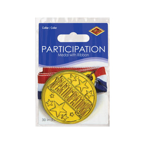 Bulk Participation Medal with Ribbon (Case of 12) by Beistle