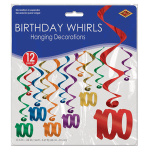 Bulk 100 Whirls (Case of 72) by Beistle