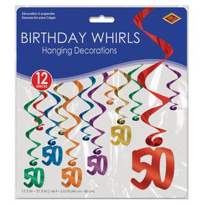 Bulk 50 Whirls (Case of 72) by Beistle
