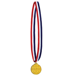 Beistle Star Medal with Ribbon