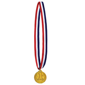 Beistle 1st Place Medal with Ribbon