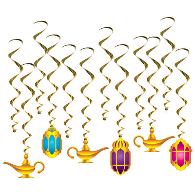Beistle Lantern & Lamp Party Whirls (12/Pkg)