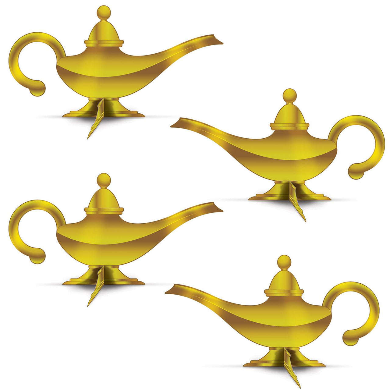 Beistle 3-D Foil Lamp Party Centerpieces (4/Pkg)